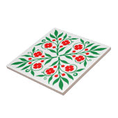 Floral patroon tegeltje (Zijkant)