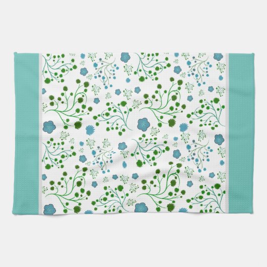 Floral patroon theedoek (Horizontaal)