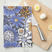 Floral patroon theedoek (Quarter Fold)