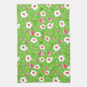 Floral patroon theedoek (Verticaal)