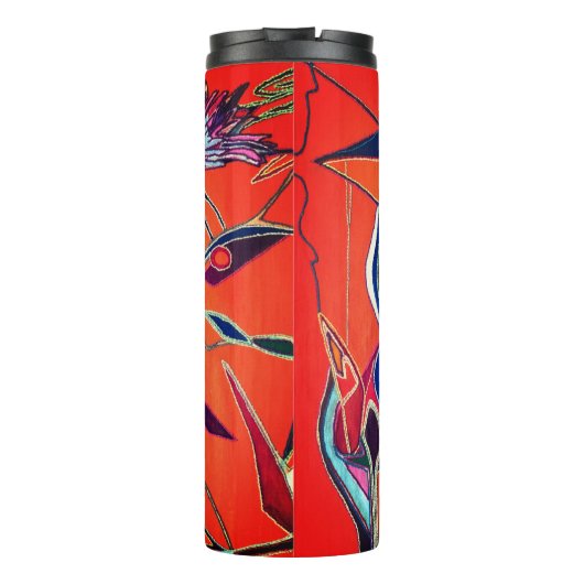 Floral patroon thermosbeker (Achterkant)