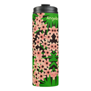 Floral patroon thermosbeker