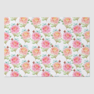Floral patroon tissuepapier