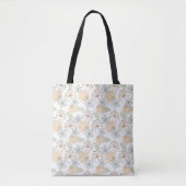Floral patroon tote bag (Voorkant)