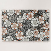 Floral-patroon van Bijutsu Sekai Watanabe Seitei Legpuzzel (Horizontaal)