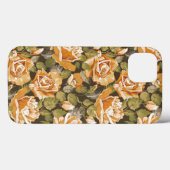 Floral patroon van gele rozen Case-Mate iPhone Case (Achterkant (horizontaal))