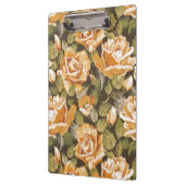  Floral patroon van gele rozen Klembord (Links)