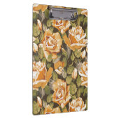  Floral patroon van gele rozen Klembord (Rechts)