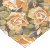  Floral patroon van gele rozen Tafelkleed (Gekanteld)