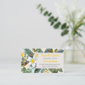 Floral patroon visitekaartje (Staand voorkant)