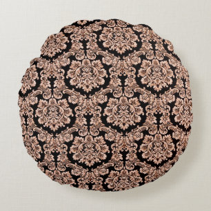 Floral patroon. Vloeiend marigold naadloze backgro Rond Kussen