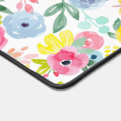 Floral Patroon voor heldere kleurrijke Waterverf Bureaumat (Hoek)