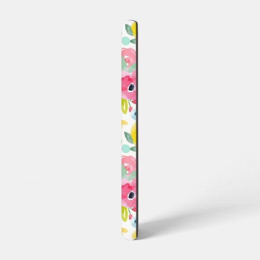 Floral Patroon voor heldere kleurrijke Waterverf Samsung Galaxy Hoesje (Linkerkant)