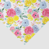 Floral Patroon voor heldere kleurrijke Waterverf Tissuepapier (Detail)