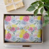 Floral Patroon voor heldere kleurrijke Waterverf Tissuepapier (Geschenk)
