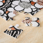 Floral patroon Watanabe Seitei Legpuzzel (Zijkant)