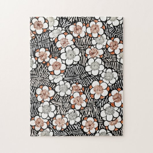 Floral patroon Watanabe Seitei Legpuzzel (Verticaal)