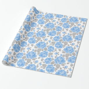 Floral patroon. Waterverf rozen /2 Cadeaupapier