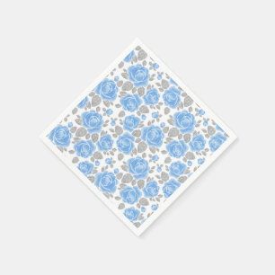 Floral patroon. Waterverf rozen /2 Servetten