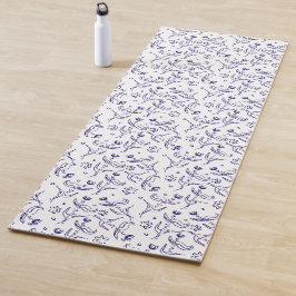Floral patroon yogamat
