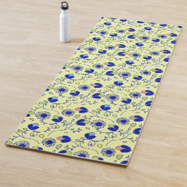 Floral patroon yogamat
