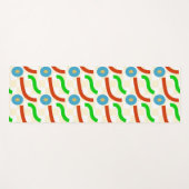 Floral patroon yogamat (Voorkant (horizontaal))