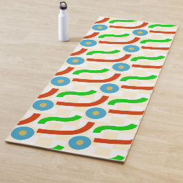 Floral patroon yogamat