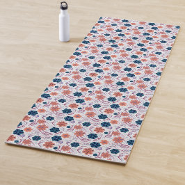 Floral patroon yogamat