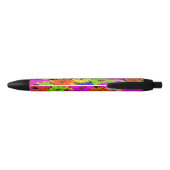 Floral patroon zwarte inkt pen (Achterkant)