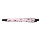 Floral patroon zwarte inkt pen (Bodem)