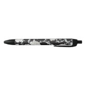 Floral patroon zwarte inkt pen (Bodem)