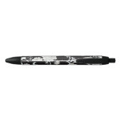 Floral patroon zwarte inkt pen (Achterkant)
