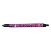 Floral patroon zwarte inkt pen (Voorkant)