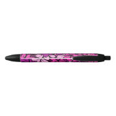Floral patroon zwarte inkt pen (Achterkant)