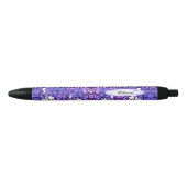 Floral patroon zwarte inkt pen (Voorkant)