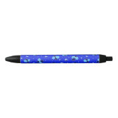 Floral patroon zwarte inkt pen (Voorkant)