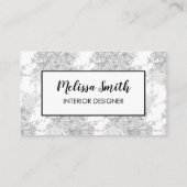 Floral patroongrijs Visitekaartje voor intern ontw (Voorkant)