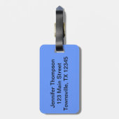  Floral Patroonontwerp Bagagelabel (Achterkant verticaal)