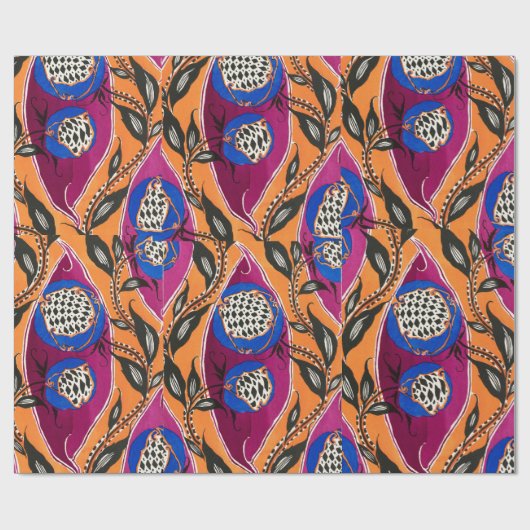 Floral patroonpapier, oostelijk Samarkande Cadeaupapier (Vlak)