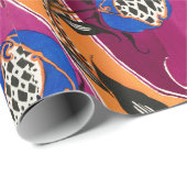 Floral patroonpapier, oostelijk Samarkande Cadeaupapier (Rol Hoek)