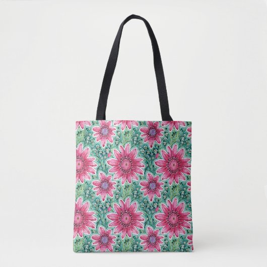 Floral Pattern 02 Tote Bag (Voorkant)