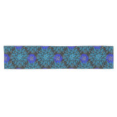Floral pattern.05.FR.Bluex4b Black BG Korte Tafelloper (Horizontaal)