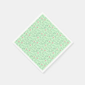Floral pattern.05.FR.pink en Lgreen LGreen BG Servet (Hoek)