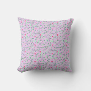 Floral pattern.05.FR.pink en Lgreen LPink BG Kussen