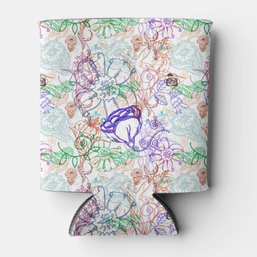 Floral Pattern 10 Blikjeskoeler (Voorkant)