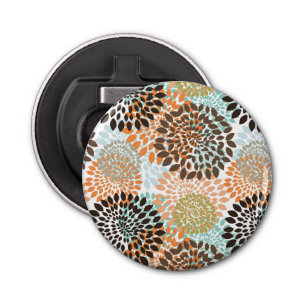 Floral Pattern 10 Button Flesopener
