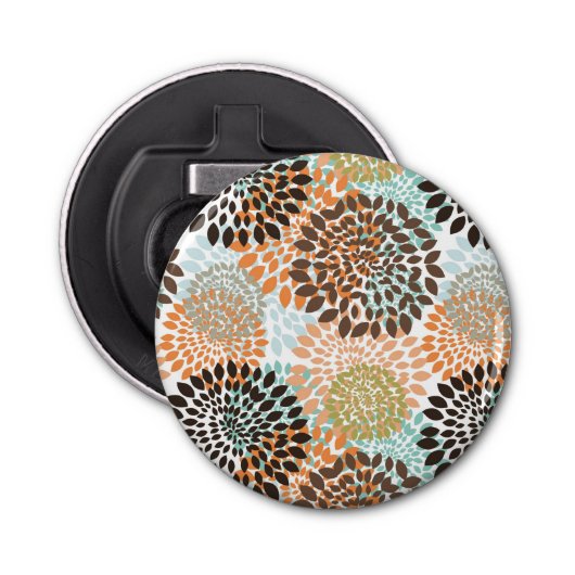 Floral Pattern 10 Button Flesopener (Voorkant)