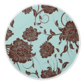Floral Pattern 10 Keramische Knop (Voorkant)