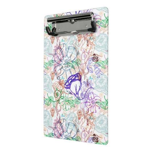 Floral Pattern 10 Mini Klembord (Angled2)