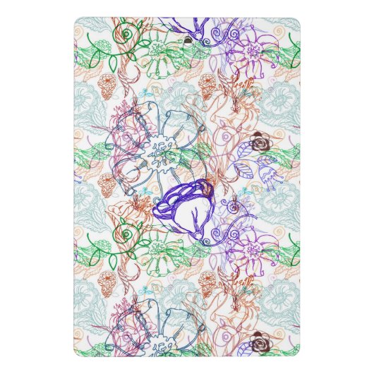 Floral Pattern 10 Mini Klembord (Achterkant)